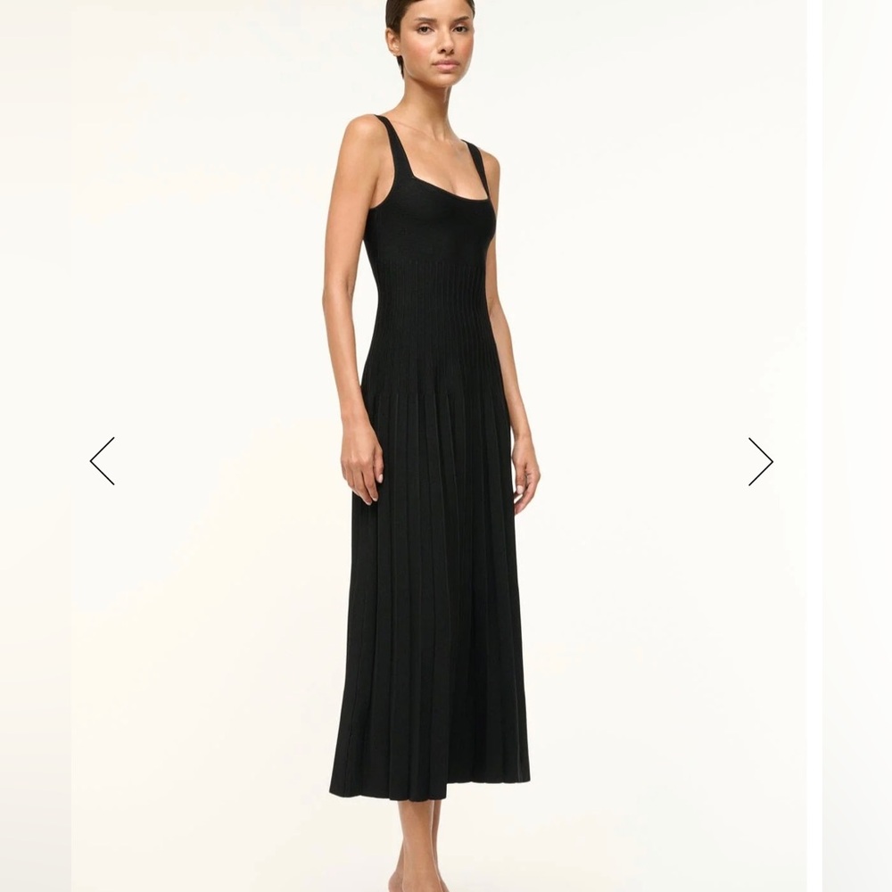 STAUD WOMEN ELLISON DRESS BLACK